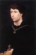 WEYDEN, Rogier van der Portrait of Charles the Bold oil on canvas